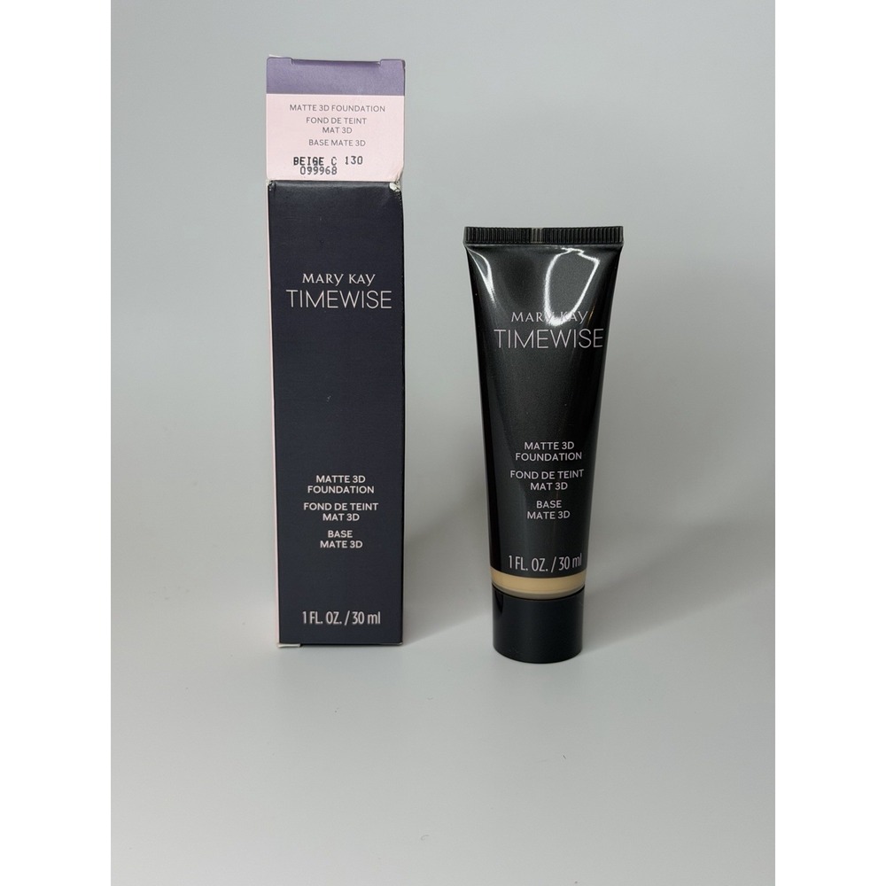 Mary Kay TimeWise Matte 3D Liquid Foundation Shade Beige C 130 New In Box 099968